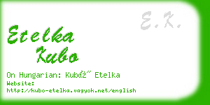 etelka kubo business card